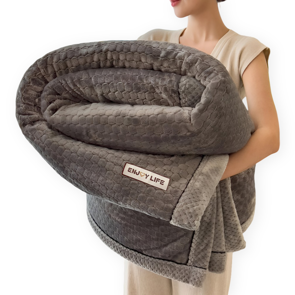 Fleece Deken Plaid Zacht Warm Patchwork Winter 300-350g M2 | Restfield