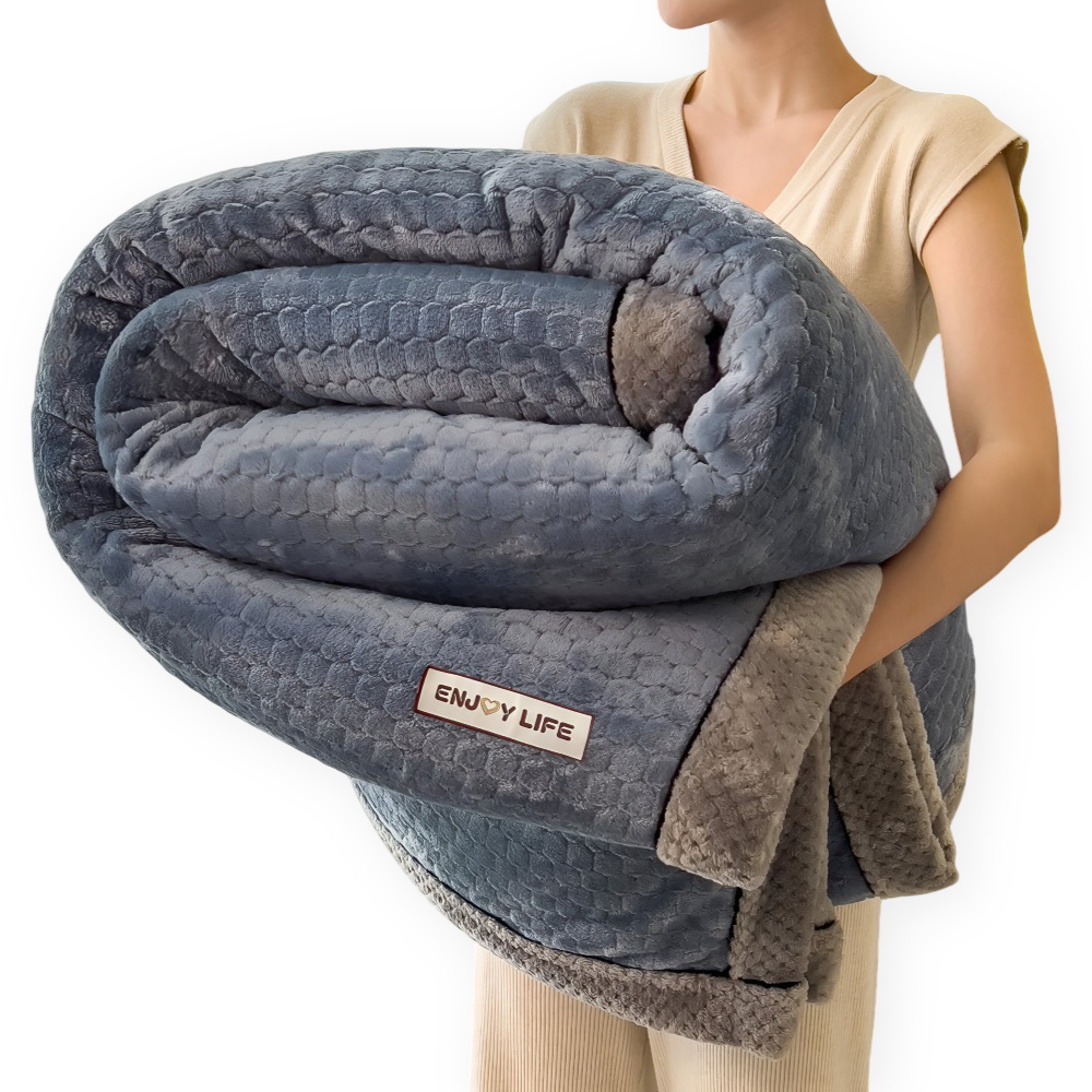 Fleece Deken Plaid Zacht Warm Patchwork Winter 300-350g M2 | Restfield