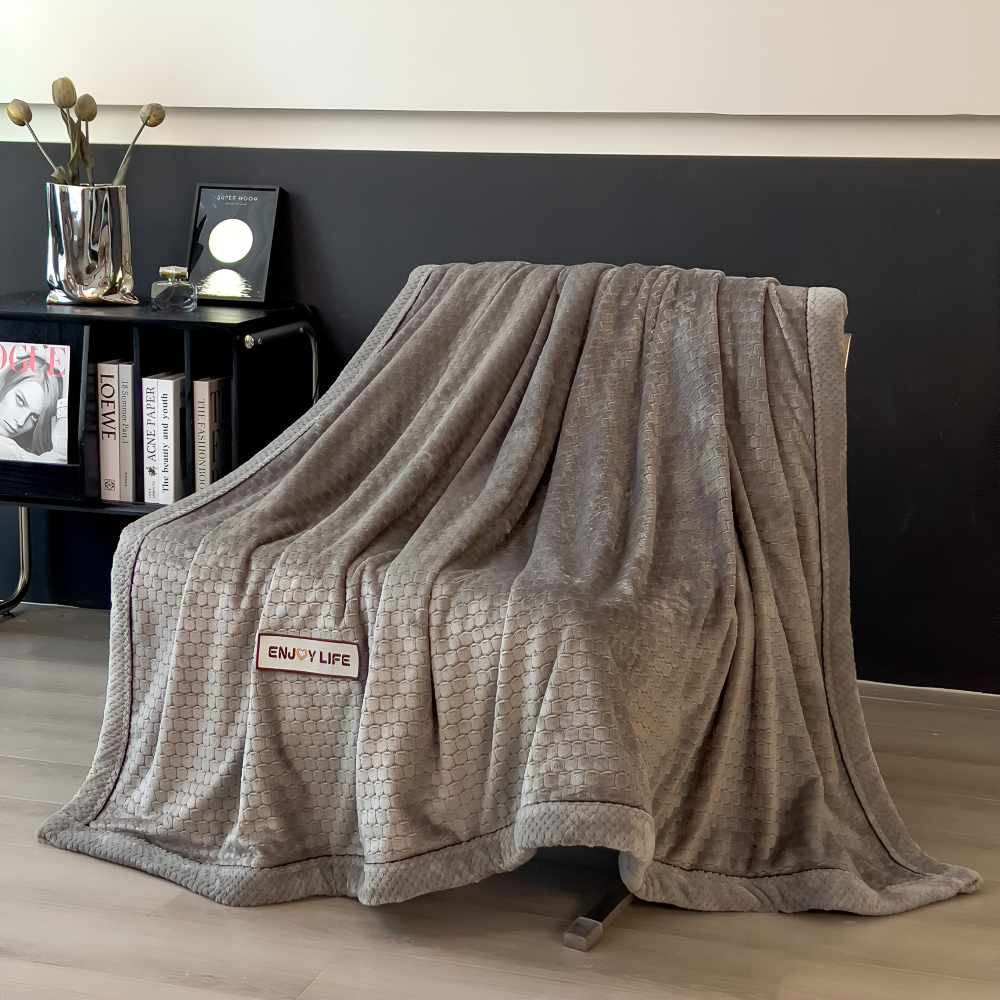 Fleece Deken Plaid Zacht Warm Patchwork Winter 300-350g M2 | Restfield