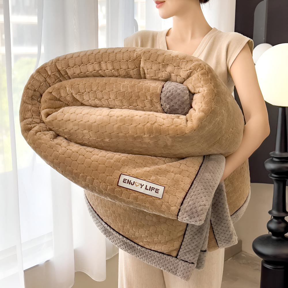 Fleece Deken Plaid Zacht Warm Patchwork Winter 300-350g M2 | Restfield