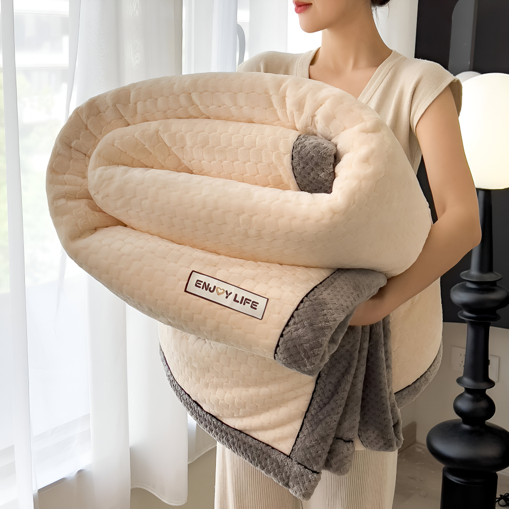 Fleece Deken Plaid Zacht Warm Patchwork Winter 300-350g M2 | Restfield