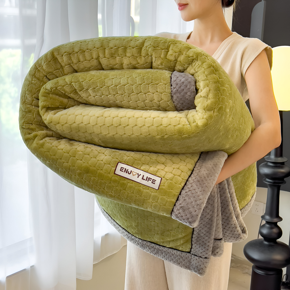 Fleece Deken Plaid Zacht Warm Patchwork Winter 300-350g M2 | Restfield