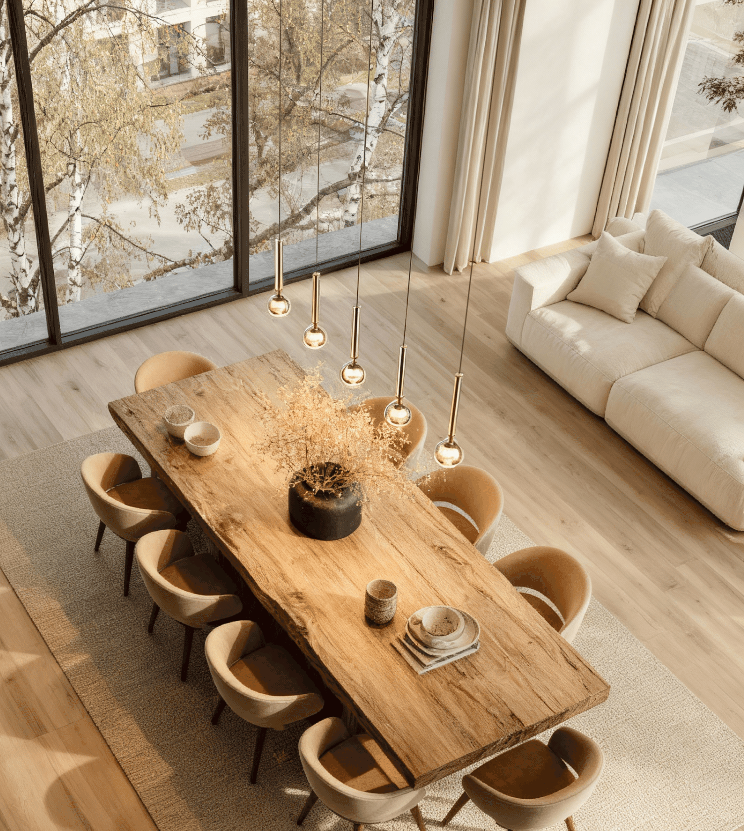 Hanglamp LED Zwart Chroom 100cm Dimbaar Glas Modern Design