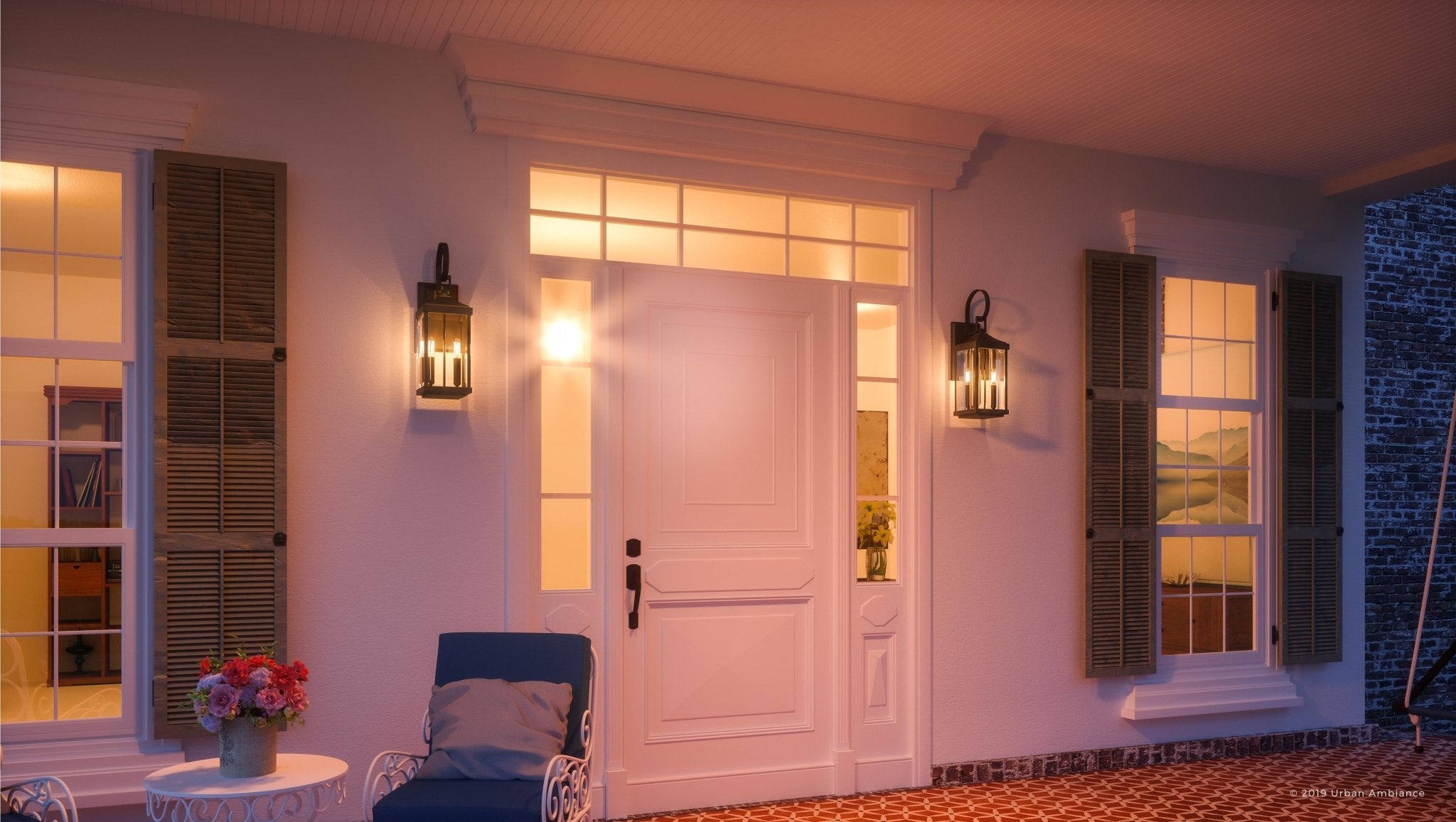 Buitenlamp Wandlamp Klassiek Lantaarn Olde Bronze Aluminium 55cm | Restfield