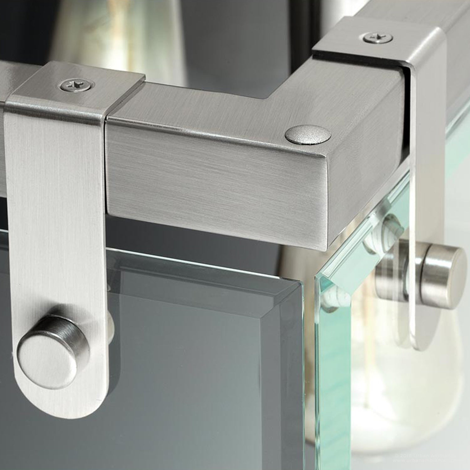 Hanglamp Cube Glas Nikkel 30cm Modern Industrieel E26 | Restfield