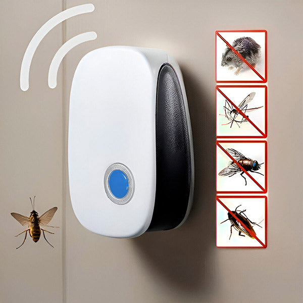 Ultrasone ongedierteverjager voor huis en kantoor met stekker en groot bereik tot 100 m² | Restfield