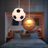 Kinderkamer Plafondlamp Voetbal Basketbal LED 30cm Glas Design | Restfield