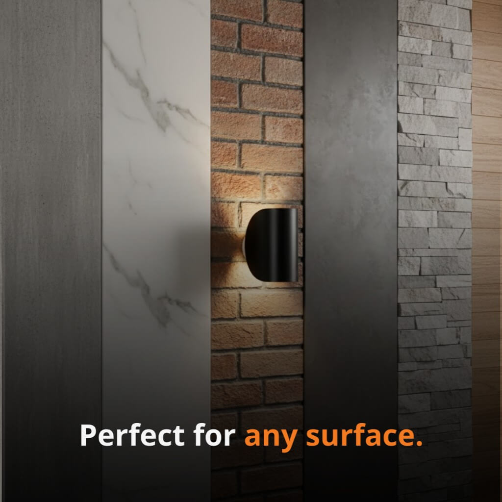 Wandlamp Up Down LED Binnen Aluminium Zwart Wit G4 | Restfield