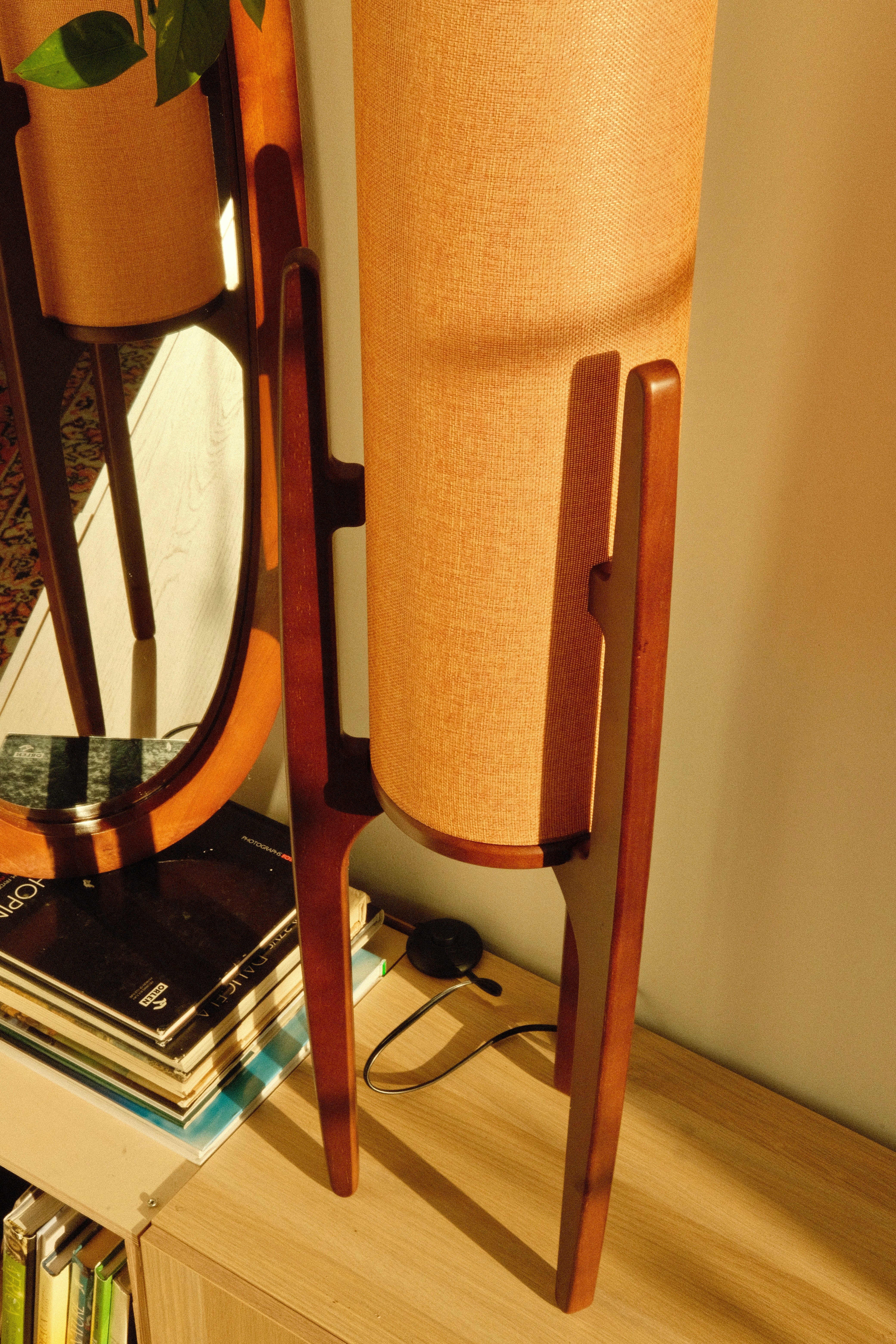 Zen Staande Lamp Met Linnen Kap En Natuurlijk Houten Frame | Restfield