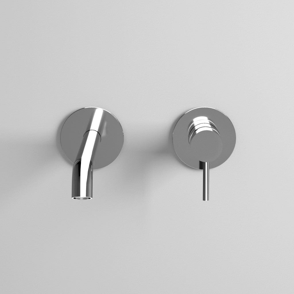 Wandkraan Wastafel Chroom Messing Italiaans Design 180mm Mengkraan Luxe Badkamer