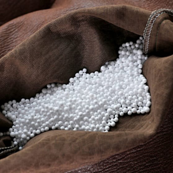 Zitzak Rond Kunstleer Modern 100cm Retro Leer Kinderen Volwassenen Binnen