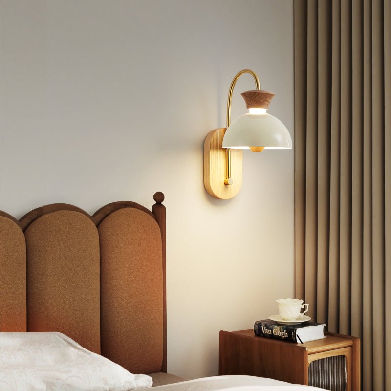Wood Arc Wall Lamp
