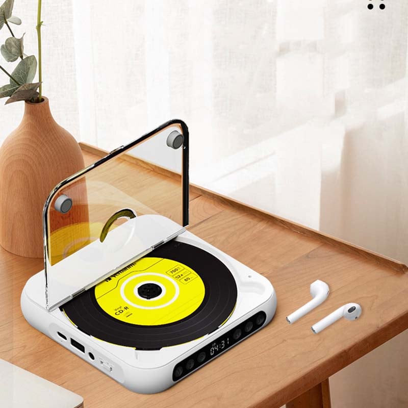 Draagbare CD Speler Met Bluetooth 5.3 Oplaadbare 2000mAh Batterij Type C USB MP3 CD-R CD-RW Ondersteuning Compact Design Met 3.5mm Aansluiting | Restfield