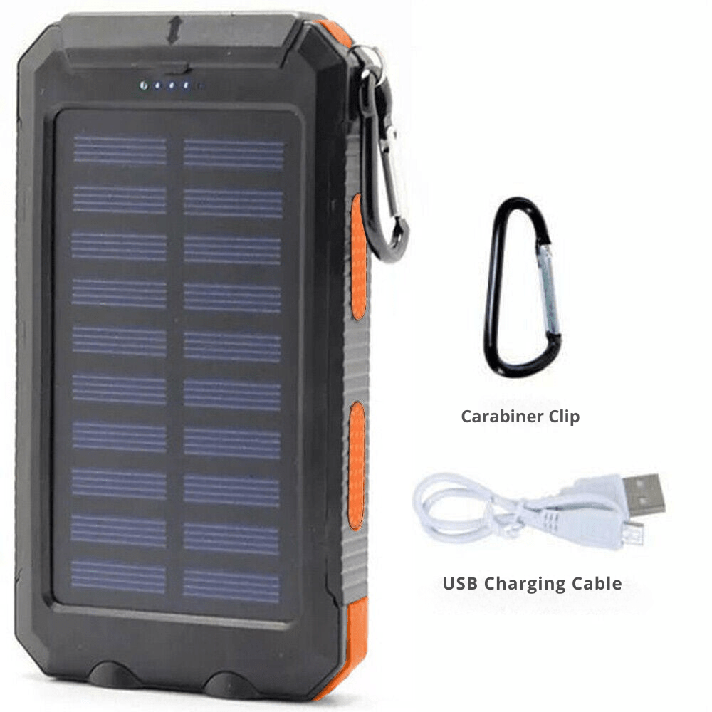 Zonnepanelen Powerbank 10000 mAh Met Waterdichte Behuizing Voor Outdoor Gebruik | Restfield