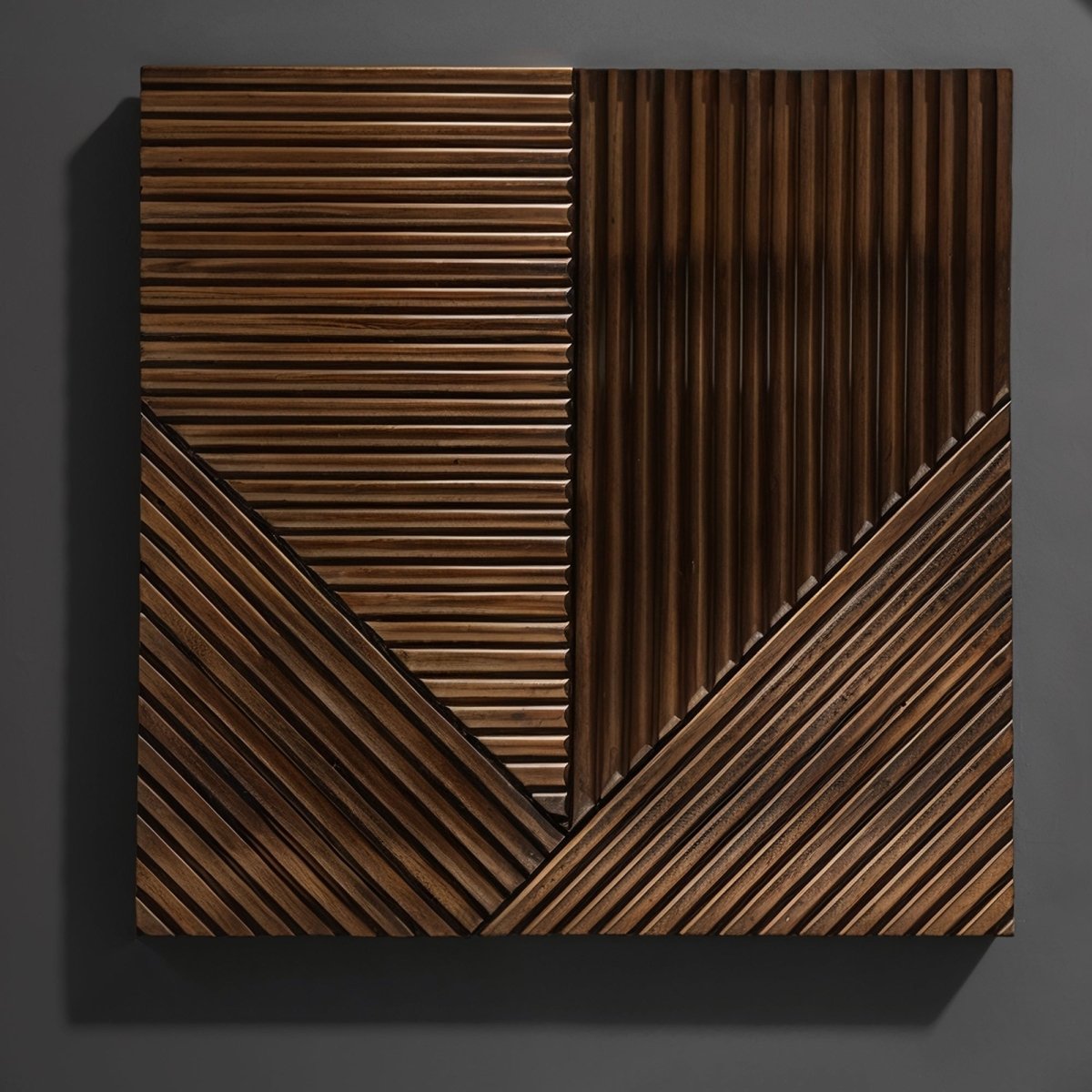 Adira Houten Wandpanelen Met Geometrisch Design Voor Stijlvolle Accentmuren | Restfield