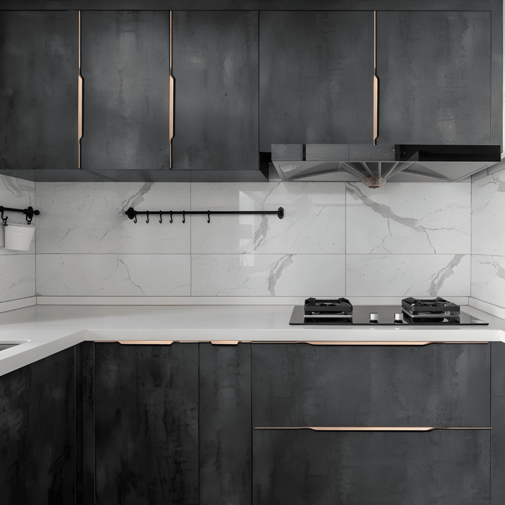 Verborgen Greeploze Kastgreep Met Hoekprofiel En Anti-Fingerprint Afwerking | Restfield