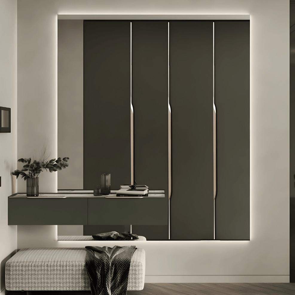 Verborgen Greeploze Kastgreep Met Hoekprofiel En Anti-Fingerprint Afwerking | Restfield