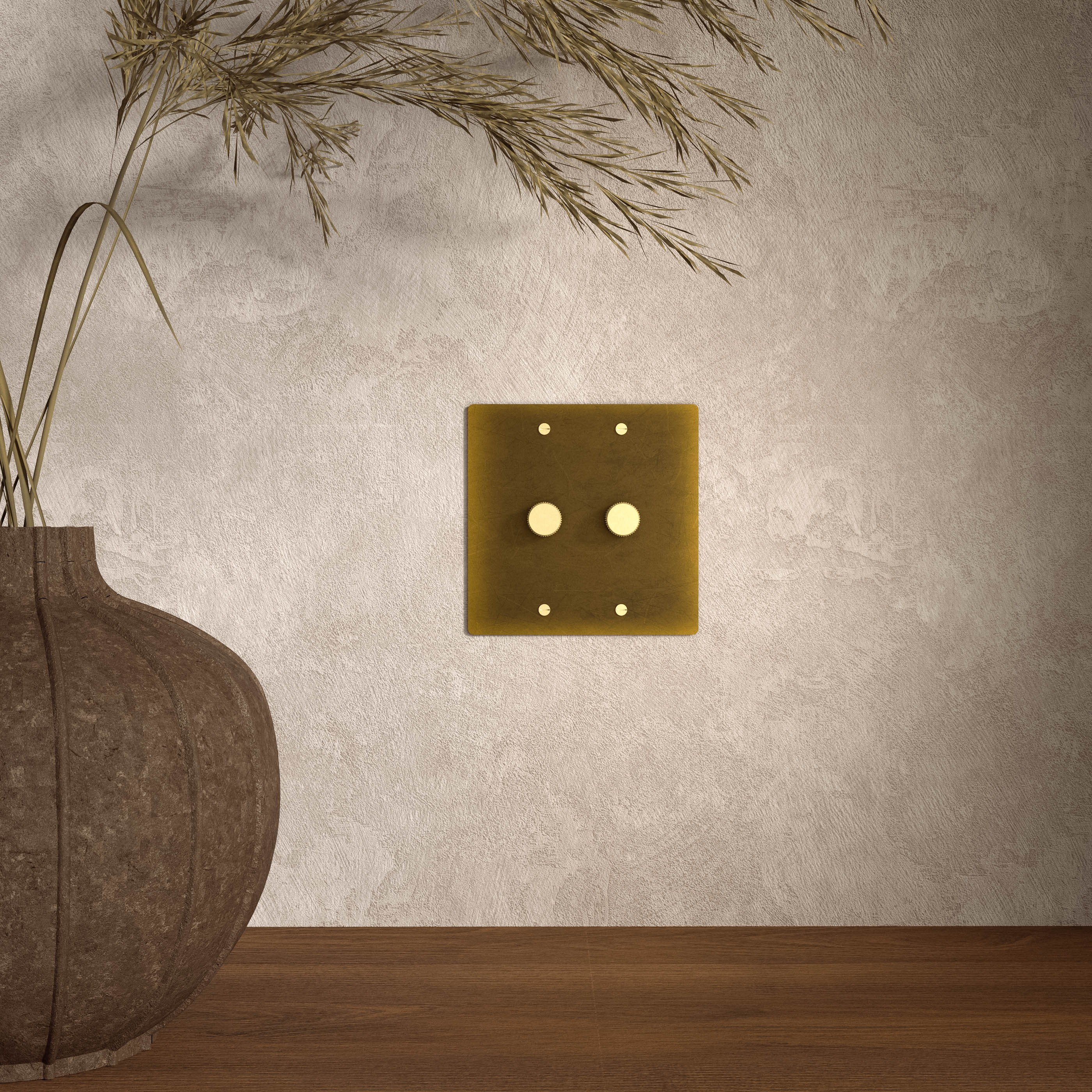 Luxuriöser Messing Dimmer Schalter mit Drehknopf und Zeitlosem Design | Restfield