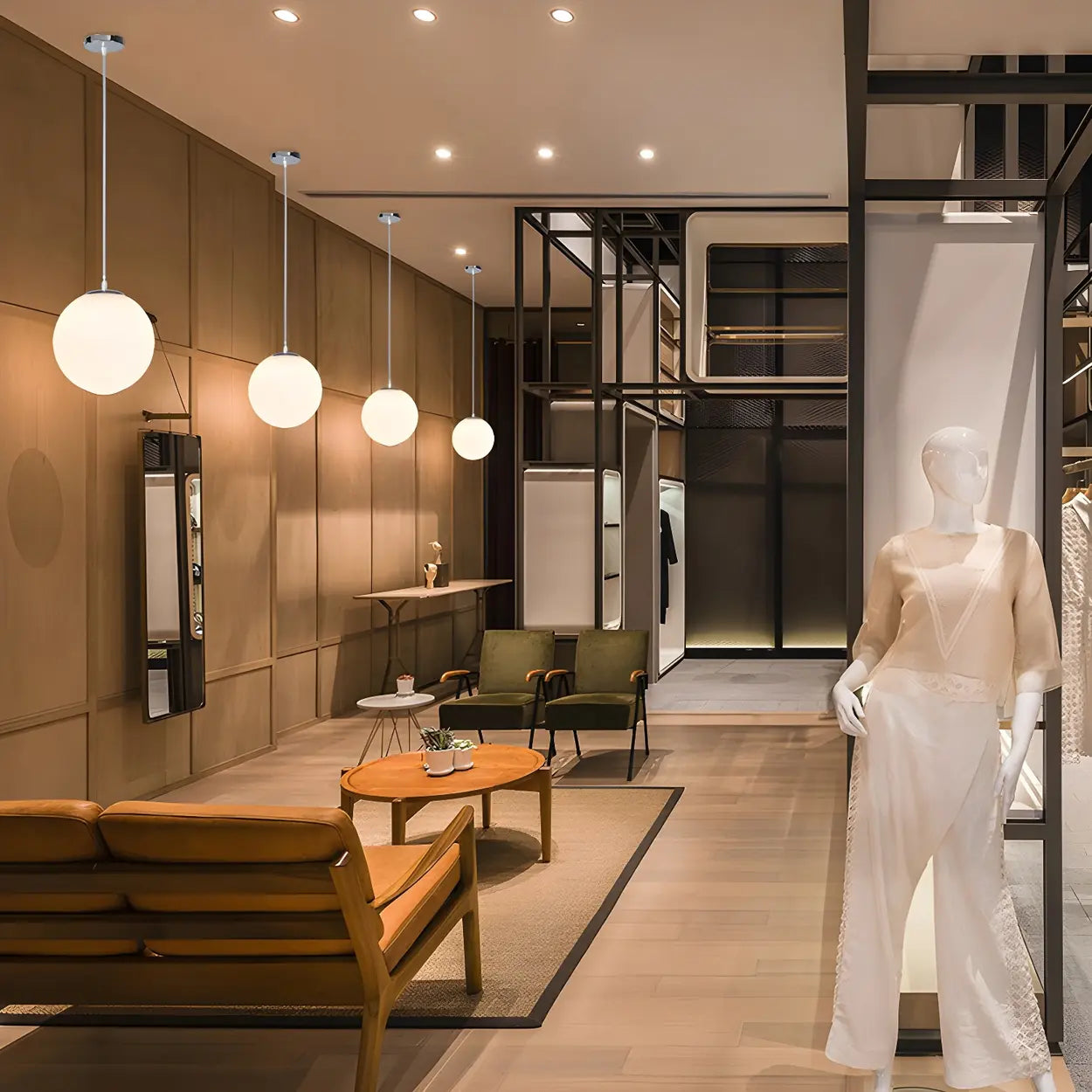 Moderne Witte Globe Hanglamp van Glas met Ronde Bolvorm in Diverse Maten voor Eetkamer en Woonkamer | Restfield