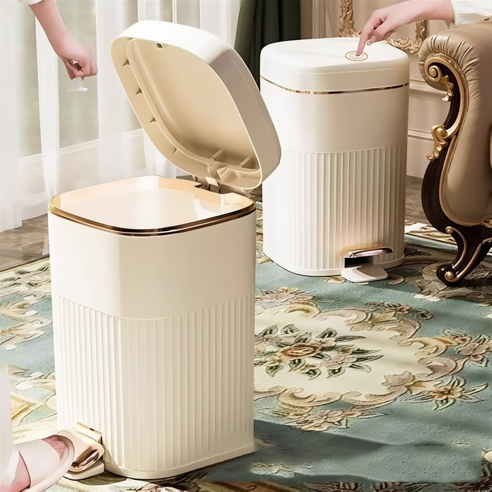 Pedaalemmer met Elegant Design – Hygiënische Afvalbak voor Badkamer en Keuken