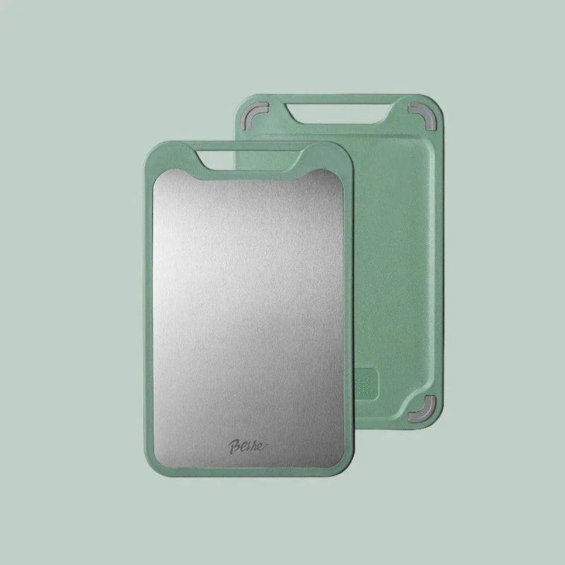 Snijplank RVS Dubbelzijdig Met Sapgoot En Knoflookrasp | Restfield