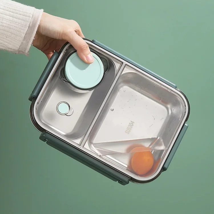Roestvrijstalen Geïsoleerde Lunchbox Met Compartimenten En Lekvrije Deksel Voor Warme En Koude Maaltijden Onderweg | Restfield