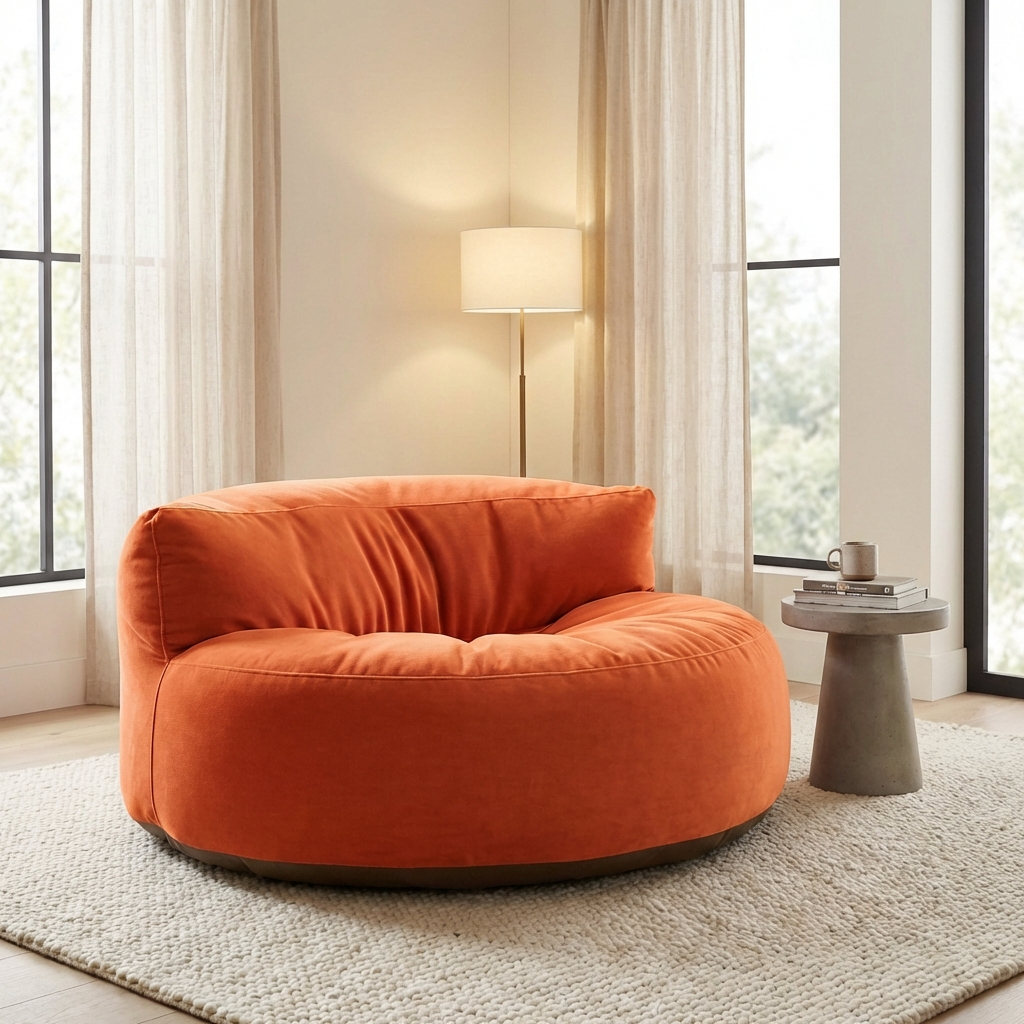 Wagrex - Zitzak Loveseat Zacht Fluwelen Stof