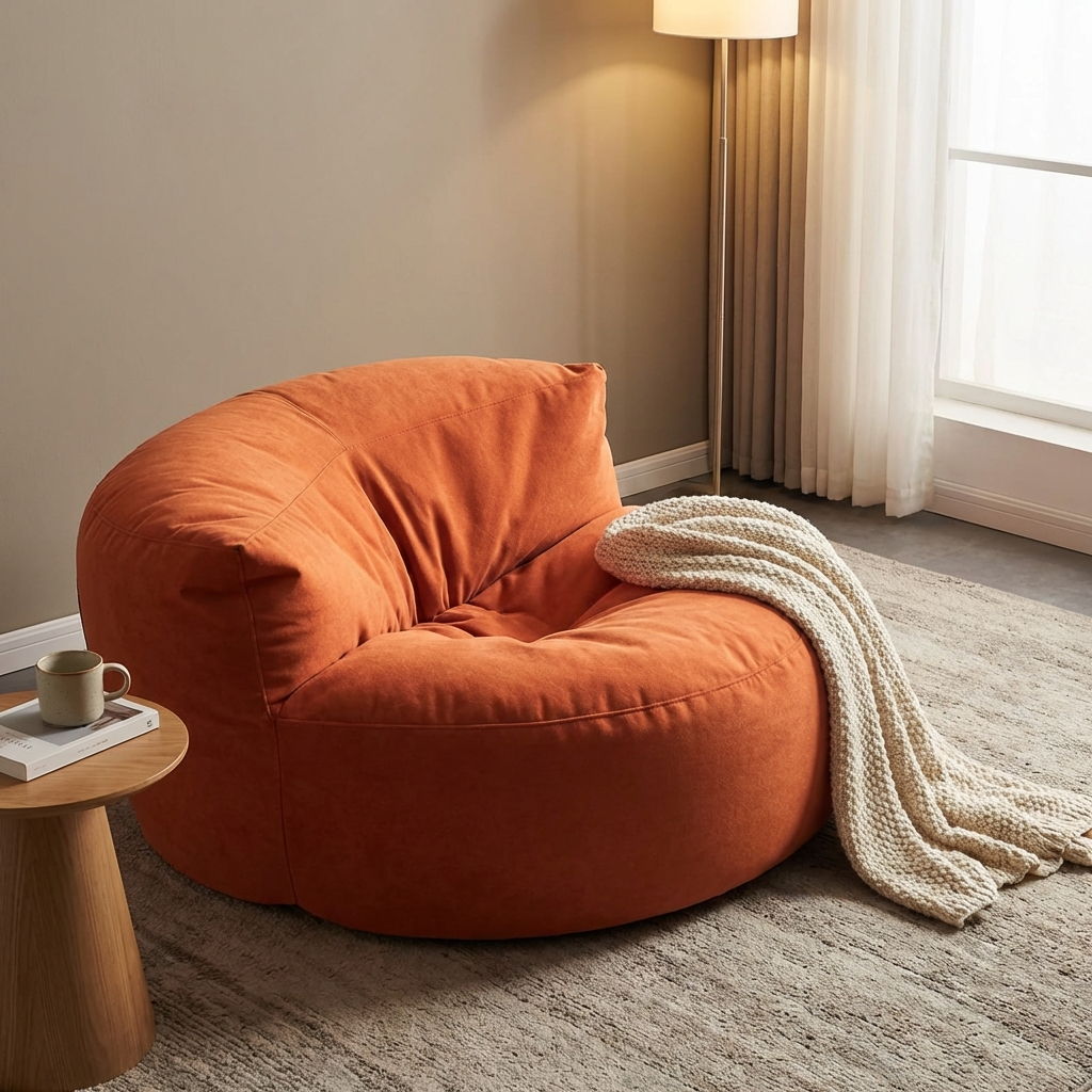 Wagrex - Zitzak Loveseat Zacht Fluwelen Stof