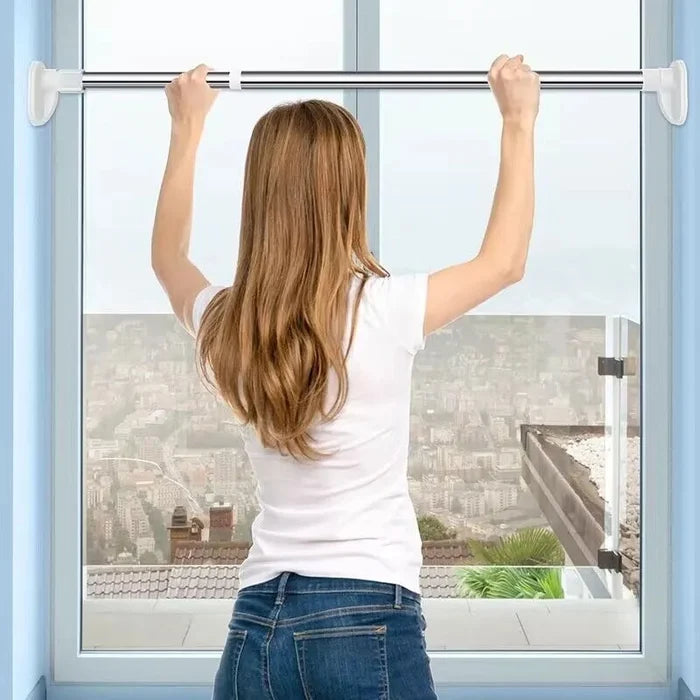 Verstelbare telescopische stang zonder boren voor douche, gordijn en kast | Restfield