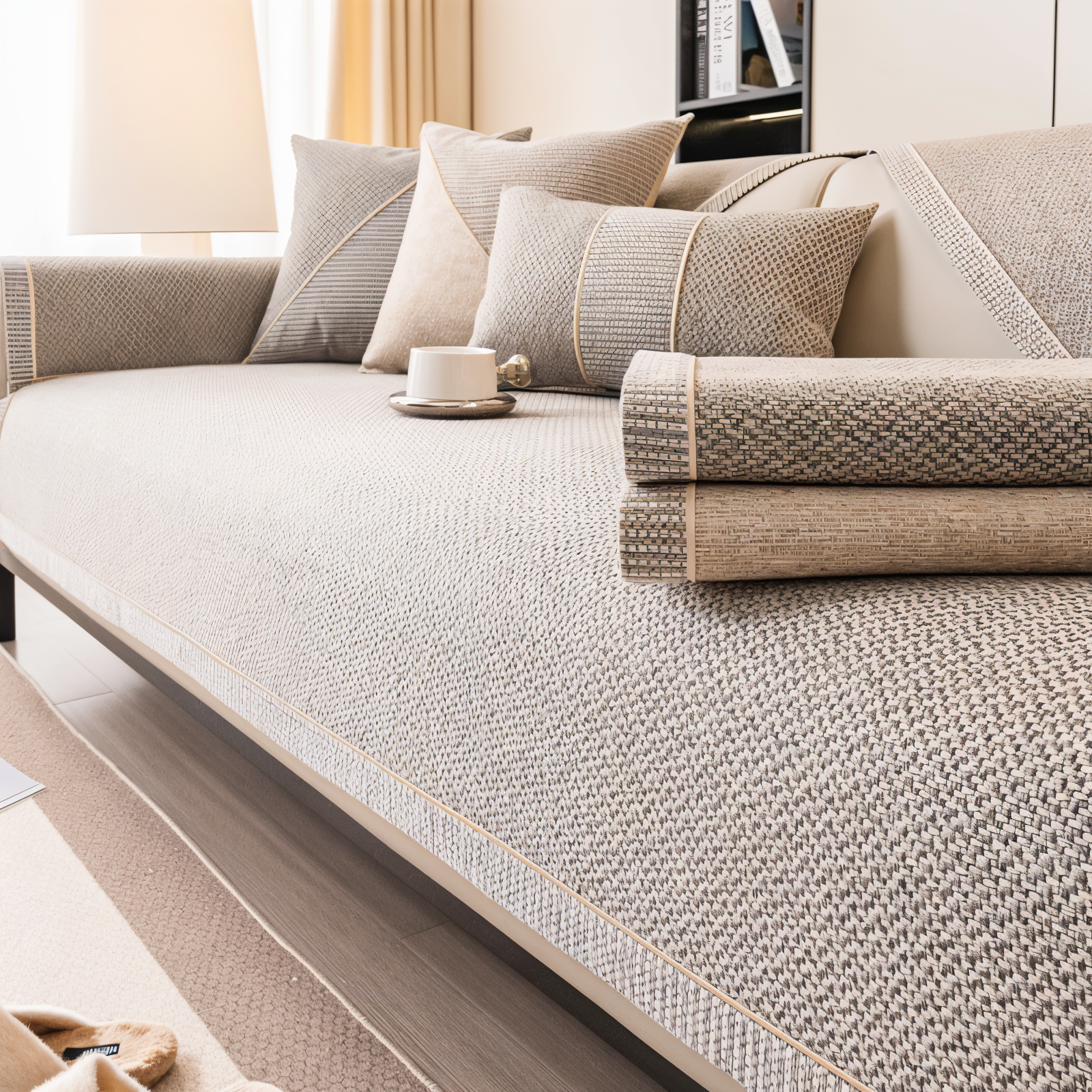 Bankhoes Antislip Ademend Universeel Meerdere Maten Woonkamer Bankovertrek Beschermhoes | Restfield