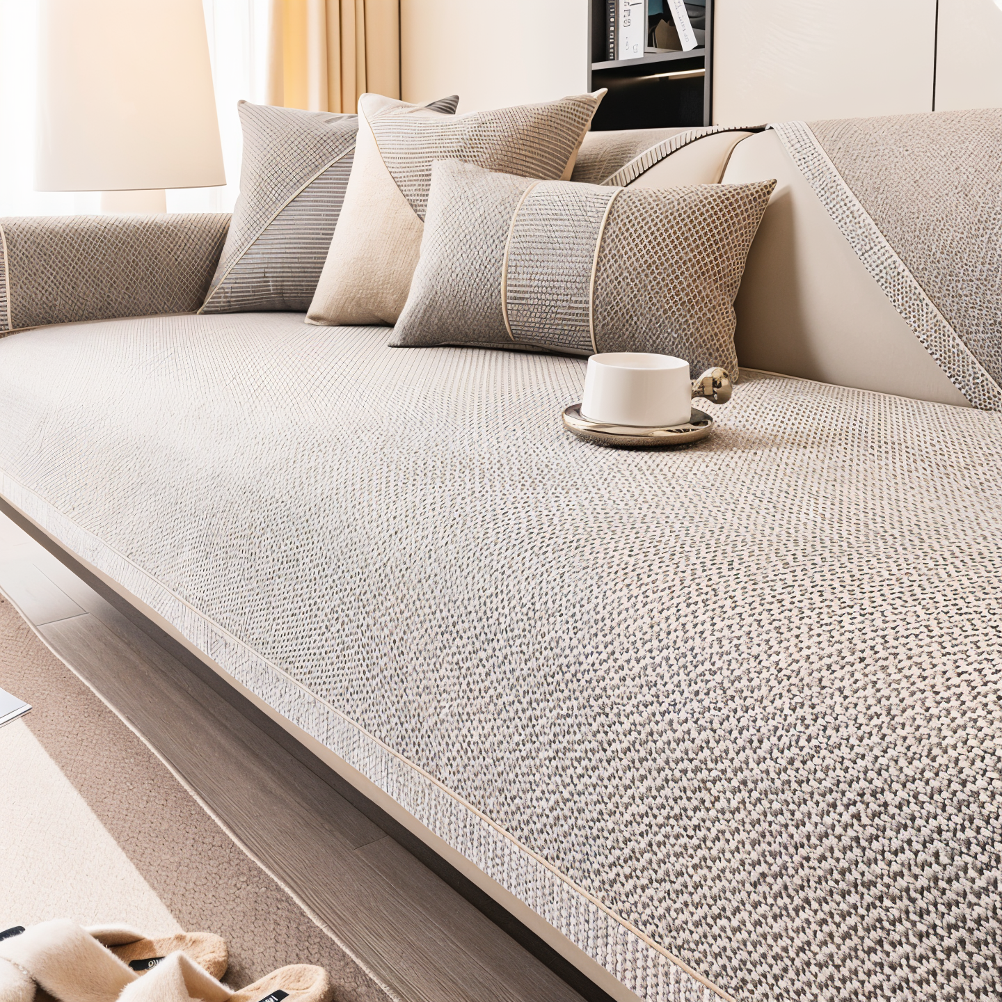 Bankhoes Antislip Ademend Universeel Meerdere Maten Woonkamer Bankovertrek Beschermhoes | Restfield