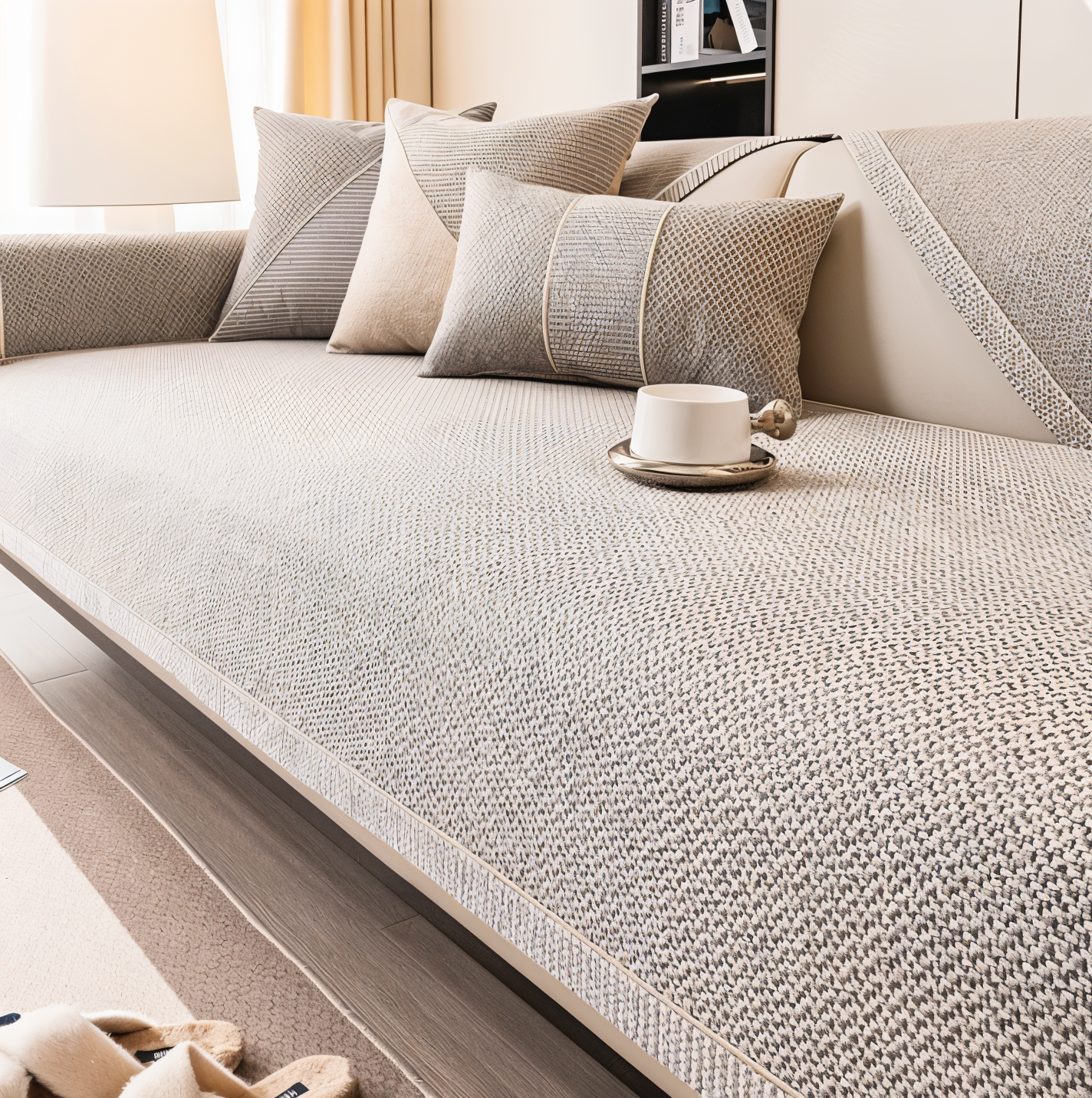 Bankhoes Antislip Ademend Universeel Meerdere Maten Woonkamer Bankovertrek Beschermhoes | Restfield