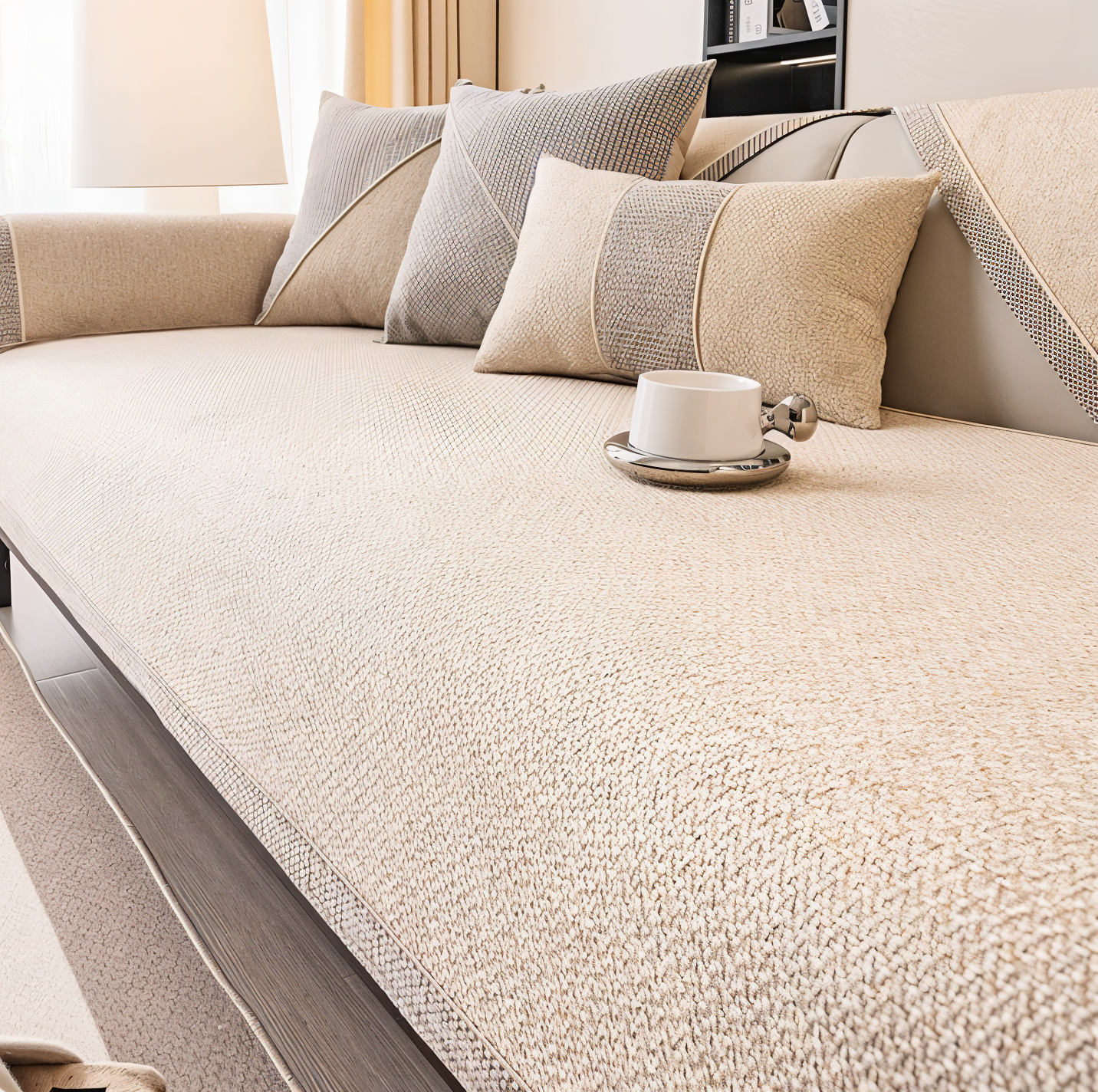 Bankhoes Antislip Ademend Universeel Meerdere Maten Woonkamer Bankovertrek Beschermhoes | Restfield