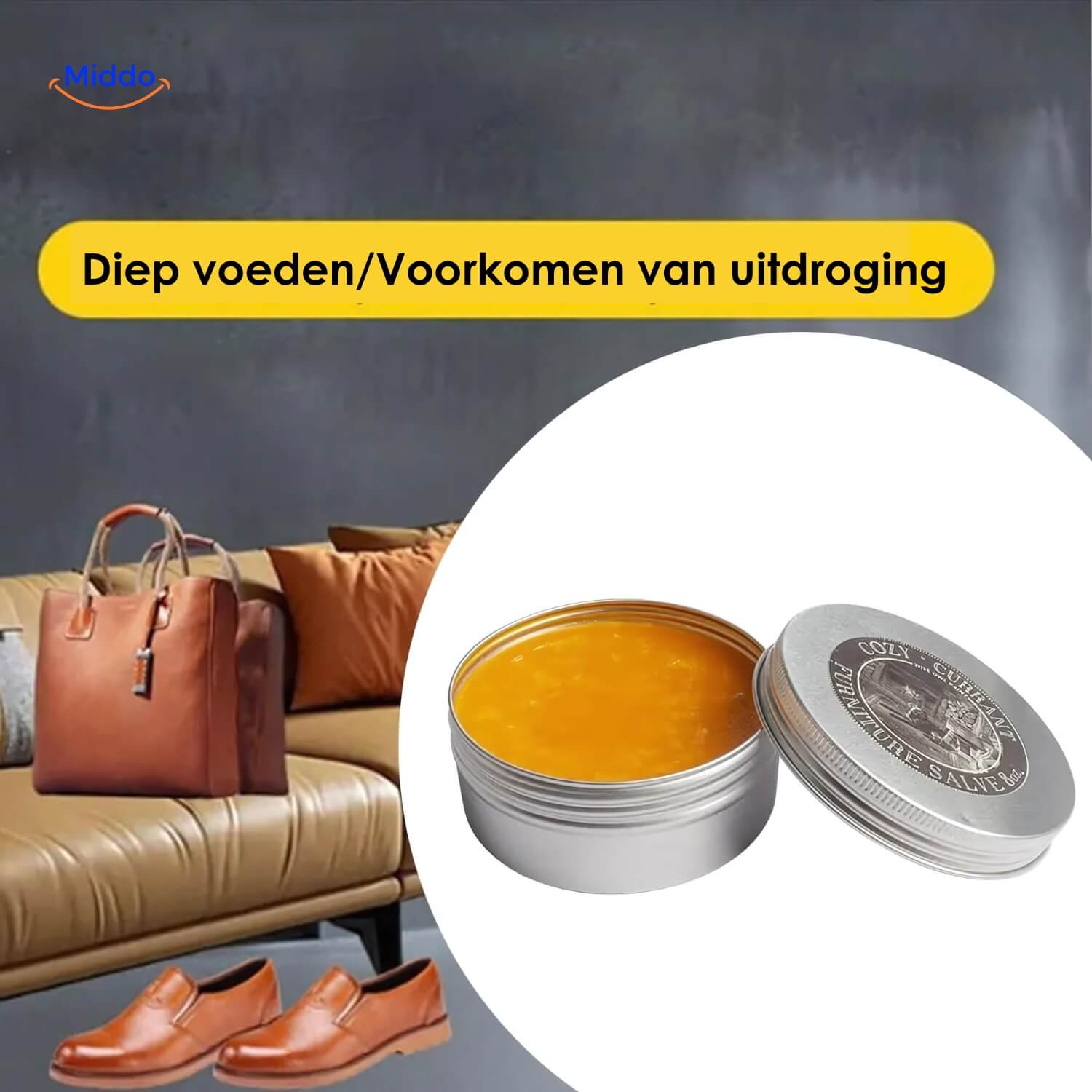 Leer en Hout Herstelbalsem met Krasverwijderaar en Applicatieborstel | Restfield