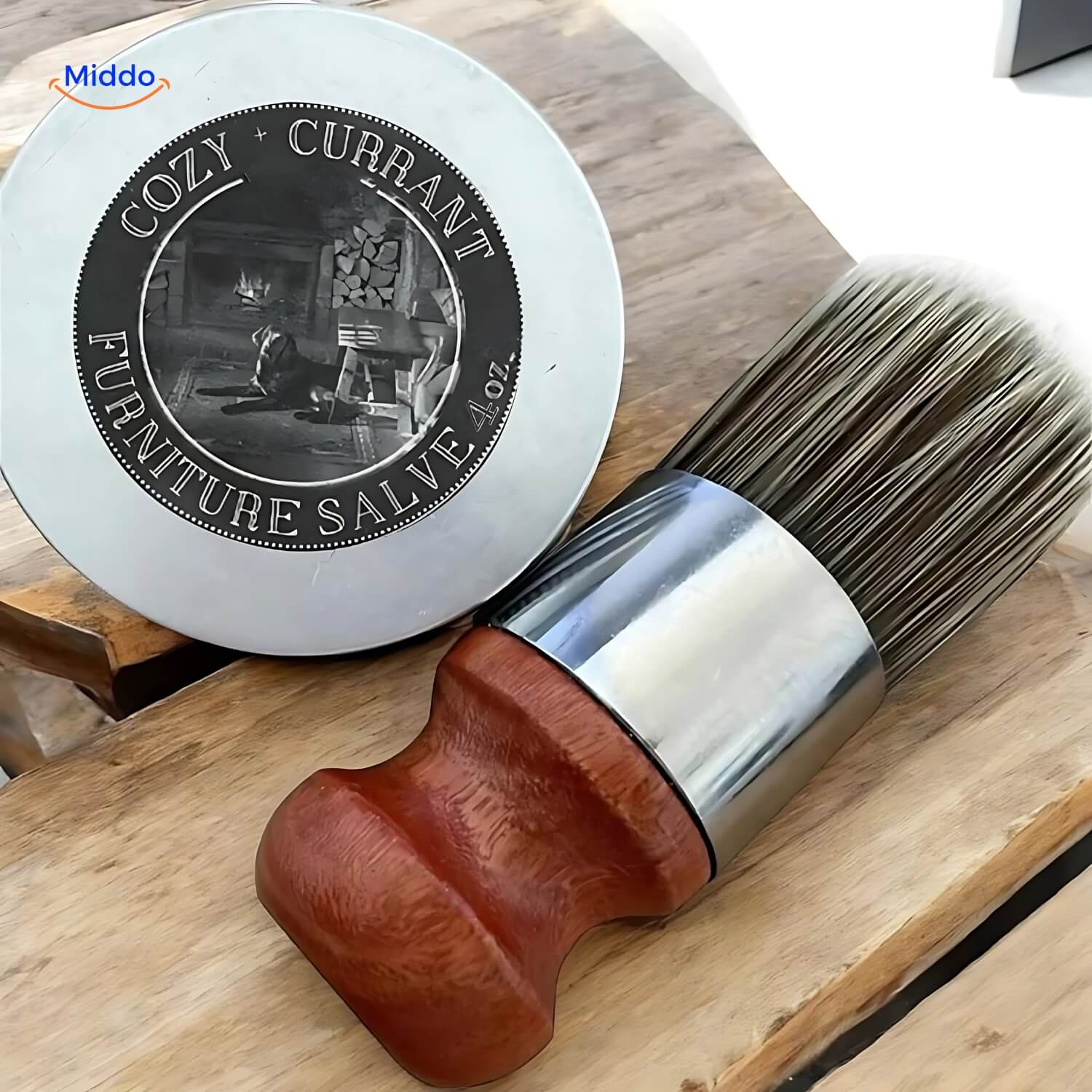 Leer en Hout Herstelbalsem met Krasverwijderaar en Applicatieborstel | Restfield