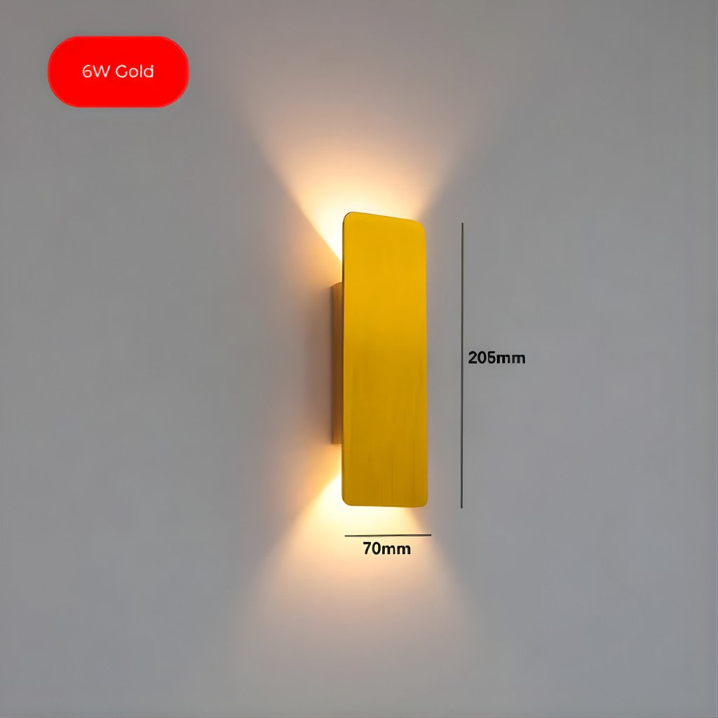 Gouden Buiten Wandlamp LED Waterdicht Aluminium Gevelverlichting Modern | Restfield
