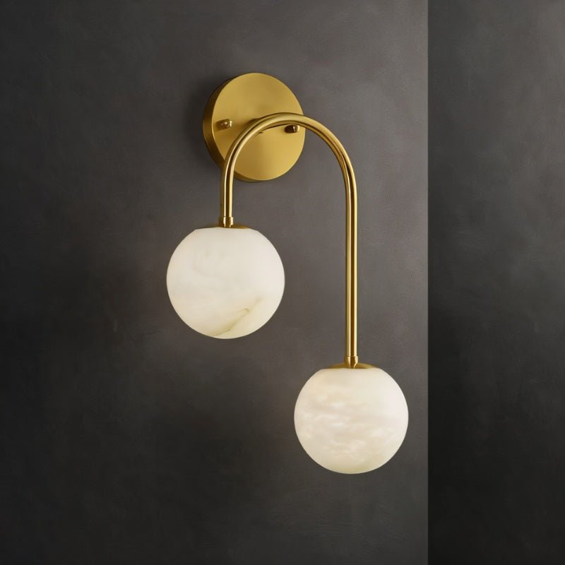 Alabaster Hanglamp Van Natuursteen Met Zachte Warme Gloed En Sculpturaal Design | Restfield