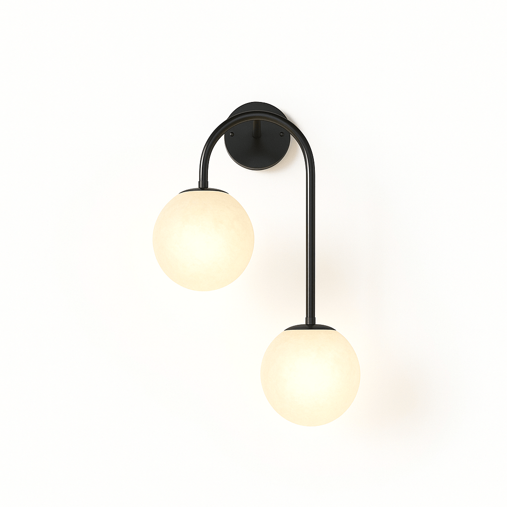 Alabaster Hanglamp Van Natuursteen Met Zachte Warme Gloed En Sculpturaal Design | Restfield