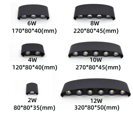 Waterdichte led buitenwandlamp met modern aluminium design en up & downlight | Restfield