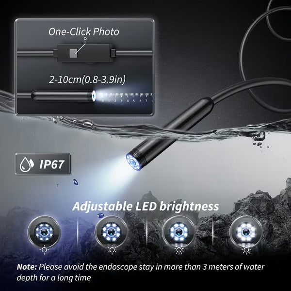 Inspectiecamera Telefoon 1080P HD 5 Meter Kabel LED Endoscoop | Restfield
