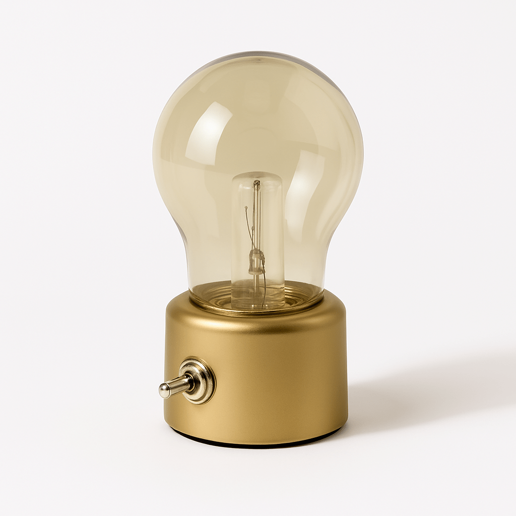 Vintage Tafellamp Met USB Opladen En Warm Sfeervol Licht | Restfield