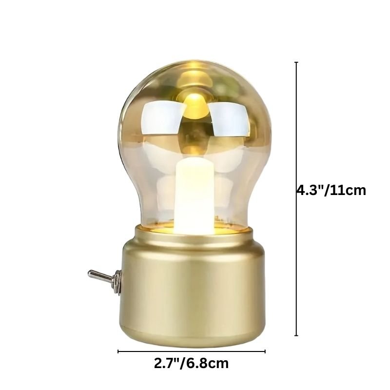 Vintage Tafellamp Met USB Opladen En Warm Sfeervol Licht | Restfield