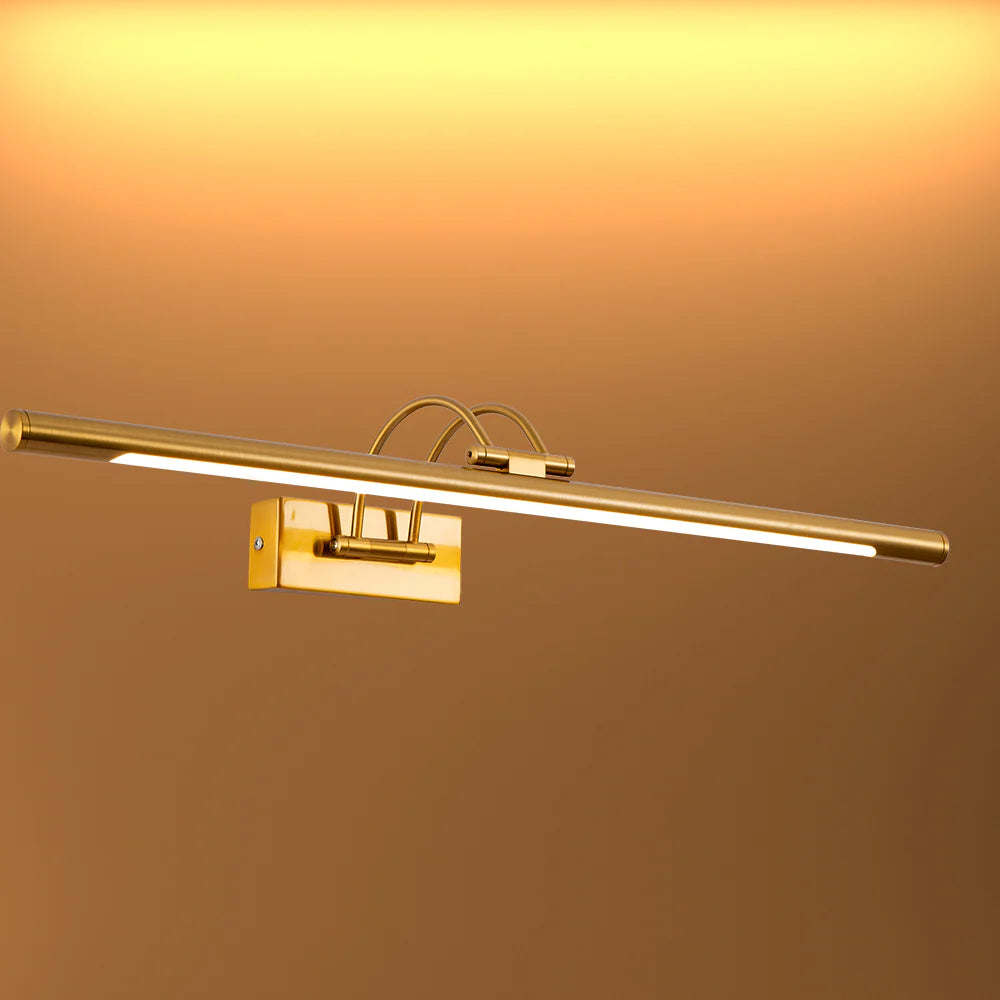 Spiegellamp LED Warm Wit 3000K 8W 64cm Goud Nikkel Messing Chroom Schilderijlamp Wandlamp