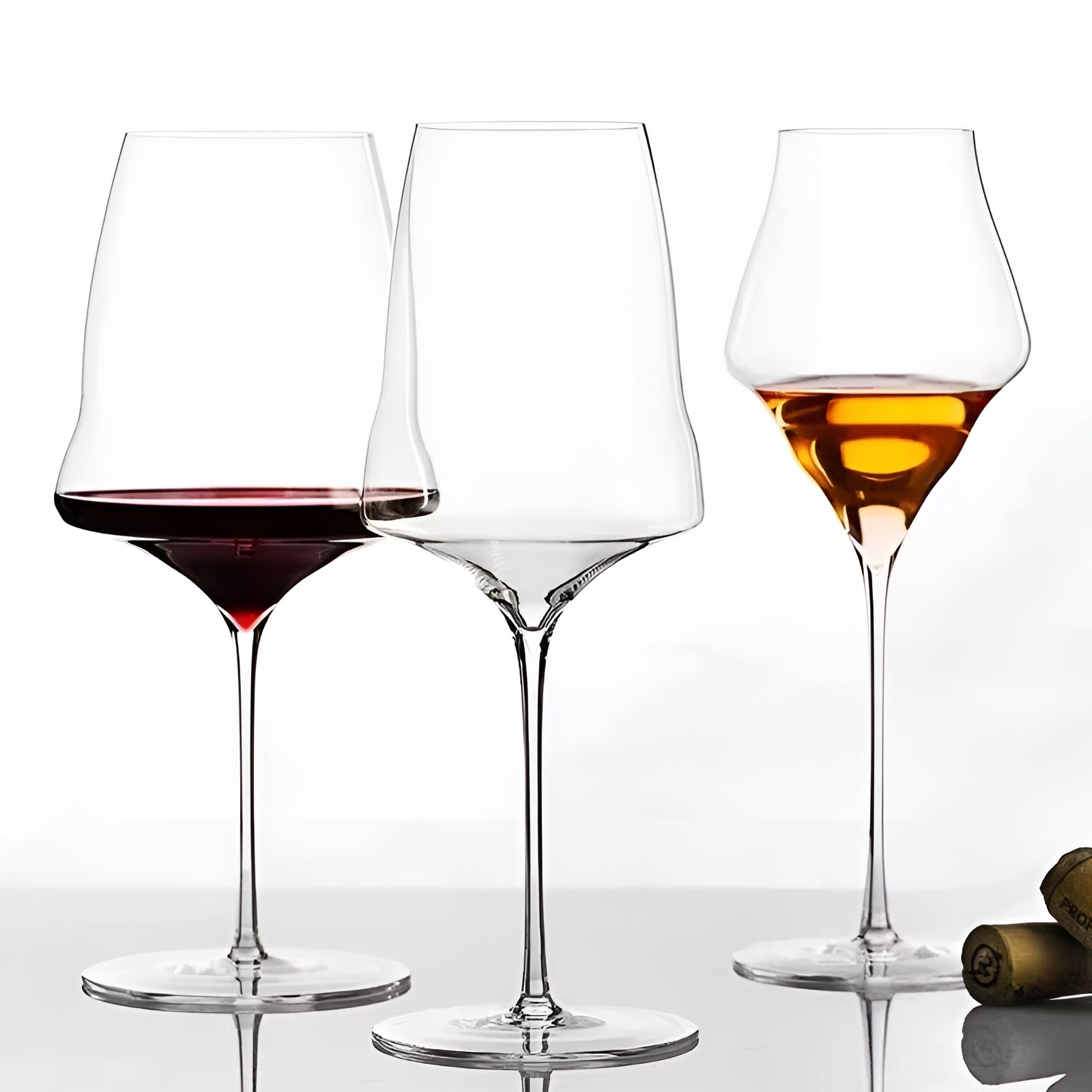 Wijnglas Kristal Dunwandig 390-760ml Champagne Glas Elegant | Restfield