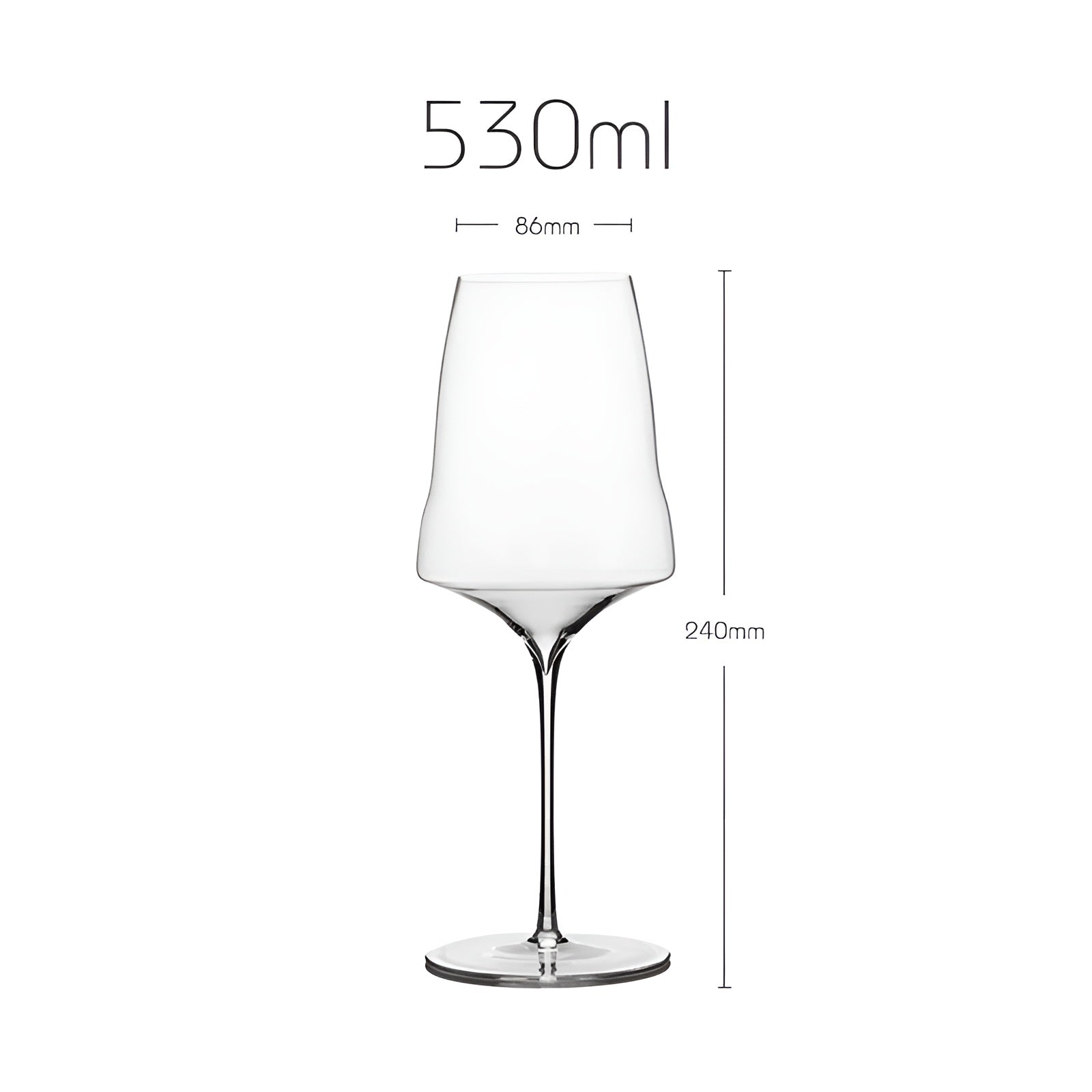 Wijnglas Kristal Dunwandig 390-760ml Champagne Glas Elegant | Restfield