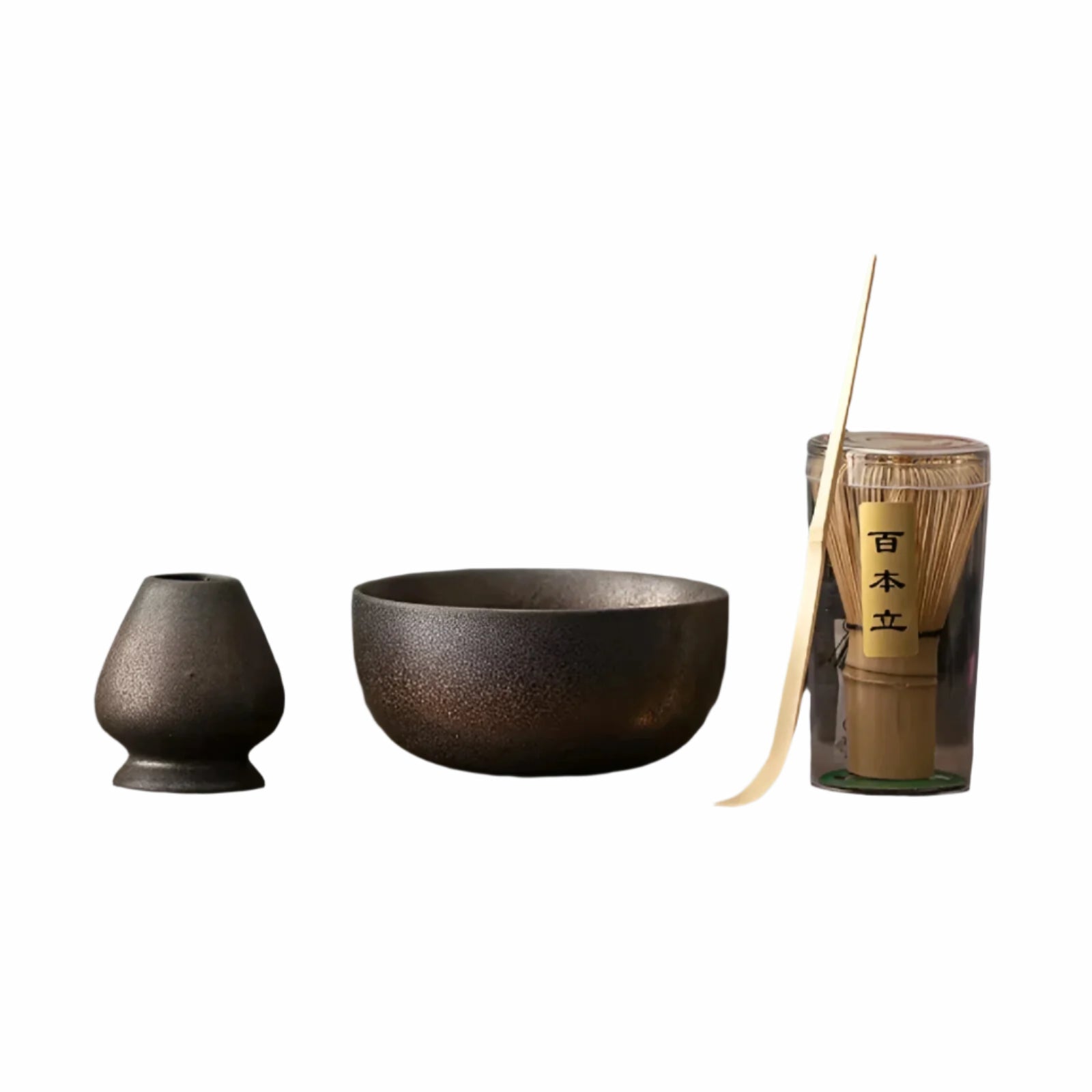 Matcha Set 4 Delig Keramiek Met Bamboe Klopper | Restfield