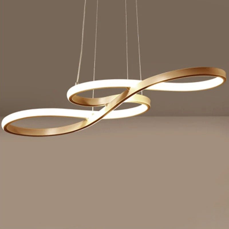 Hanglamp LED Ringen Dimbaar Afstandsbediening Aluminium Eetkamer Woonkamer Modern