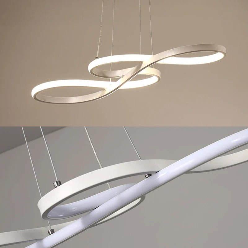 Hanglamp LED Ringen Dimbaar Afstandsbediening Aluminium Eetkamer Woonkamer Modern