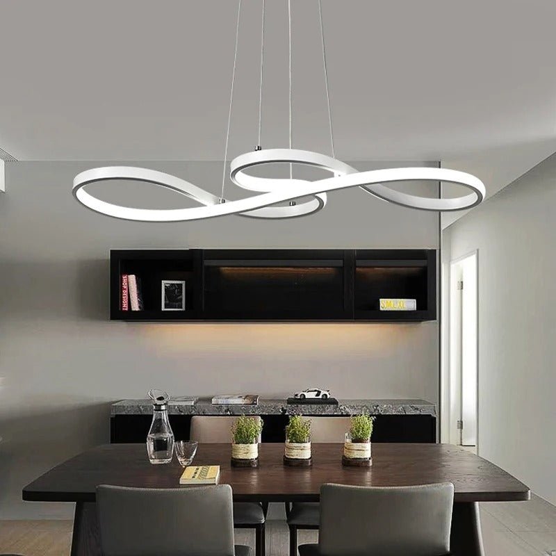 Hanglamp LED Ringen Dimbaar Afstandsbediening Aluminium Eetkamer Woonkamer Modern