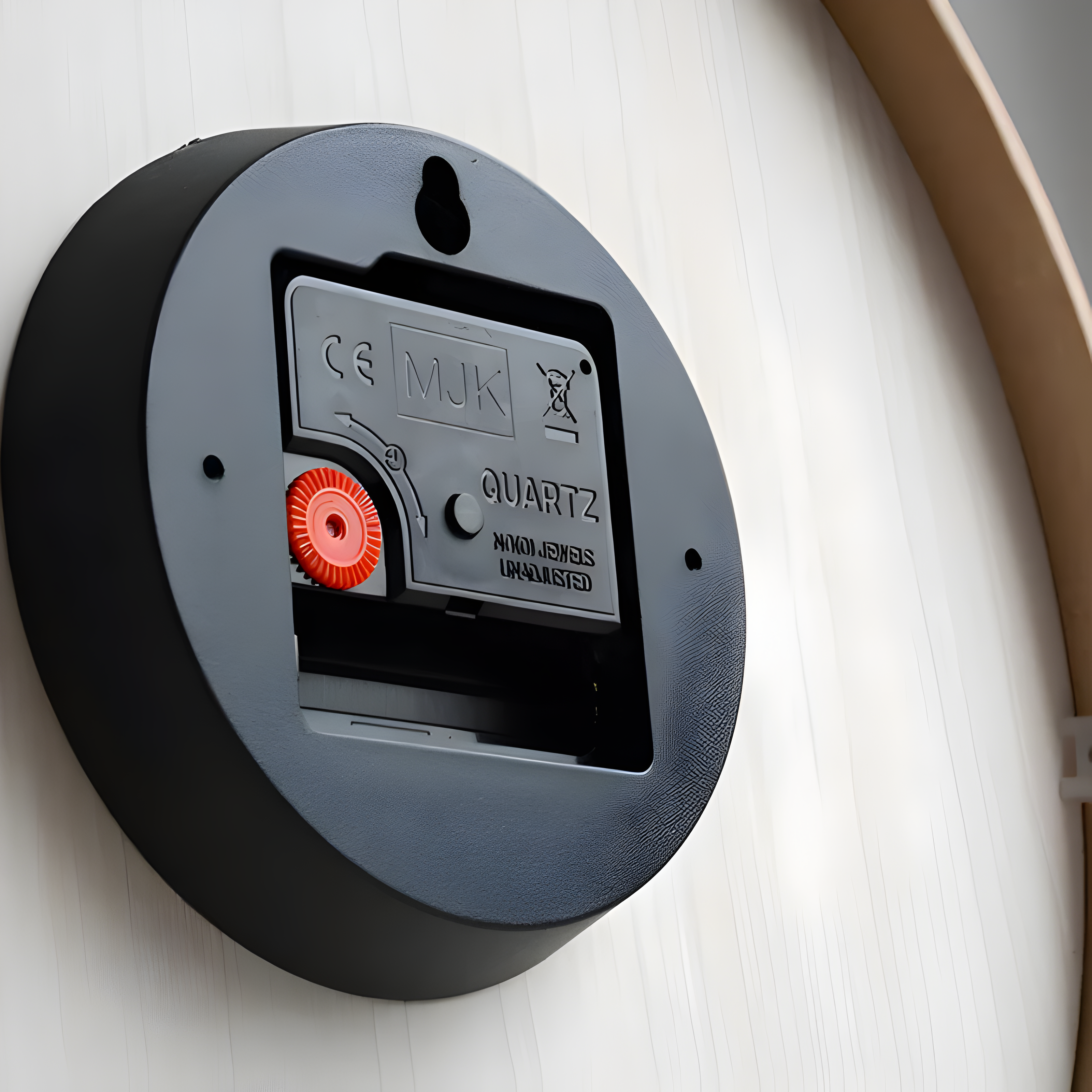 Moderne ronde houten wandklok met stilzwijgend uurwerk voor woonkamer, keuken en slaapkamer | Restfield